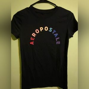 Rainbow Aeropostale Arch Appliqué Graphic Tee